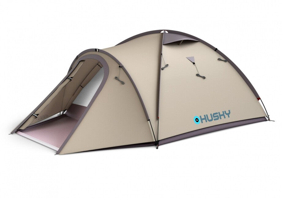 Husky Bizon 3 Plus сімейний трекінговий намет для 3 осіб, light brown