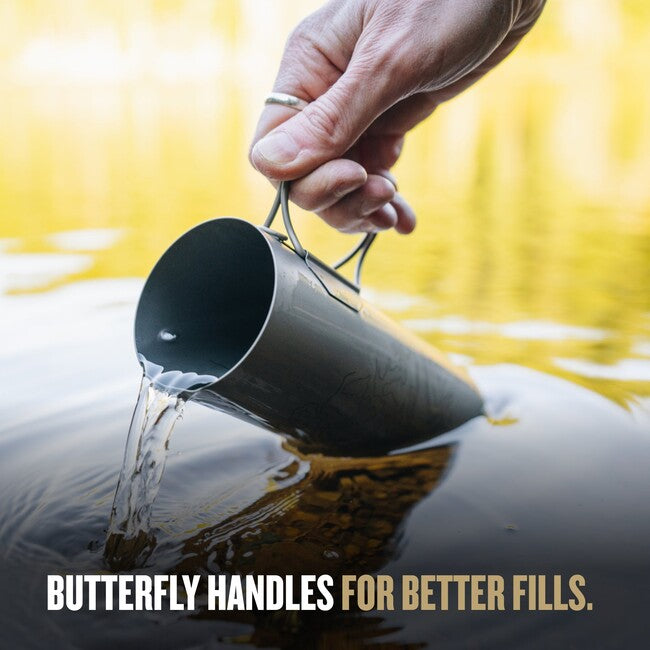 GRAYL UltraPress™ Purifier фільтруюча пляшка титан, чорна