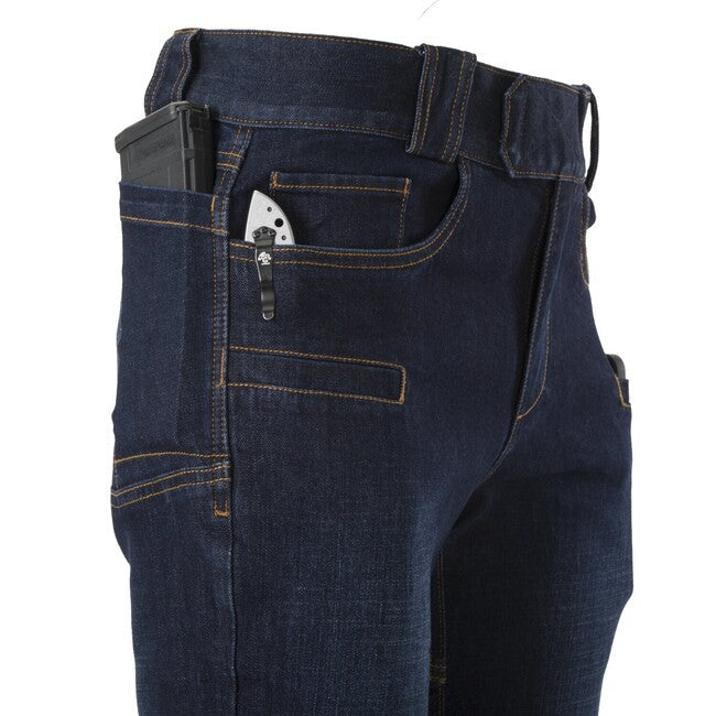 Helikon-Tex GREYMAN тактичні штани Slim Denim Mid, темно-сині