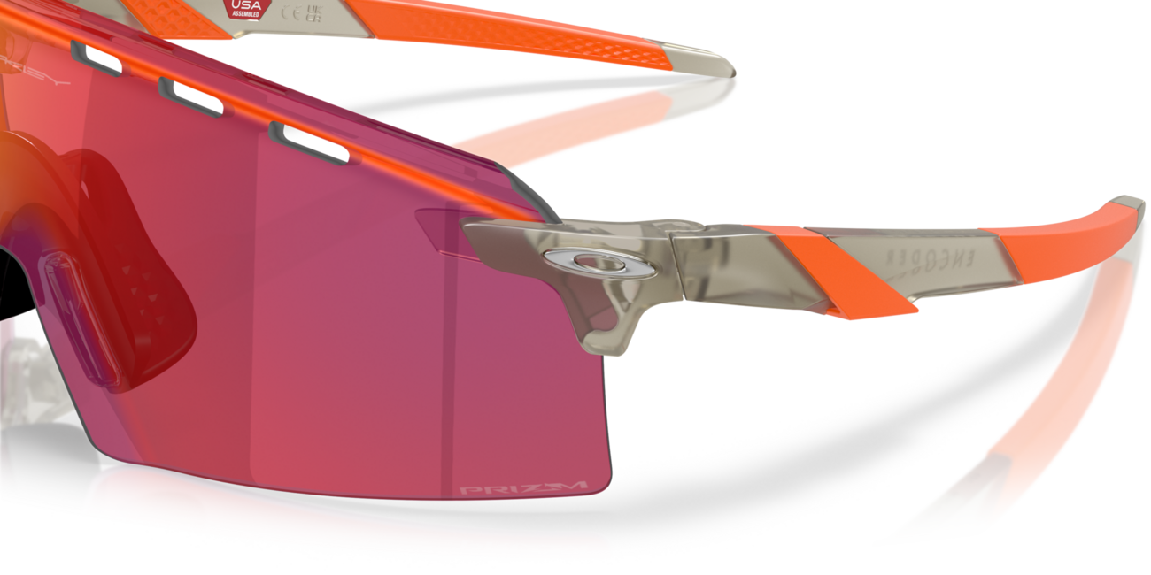 Oakley ENCODER STRIKE VENTED сонцезахисні окуляри з оправою матовий сірий чорнило та лінзами Prizm Road, метал, 39