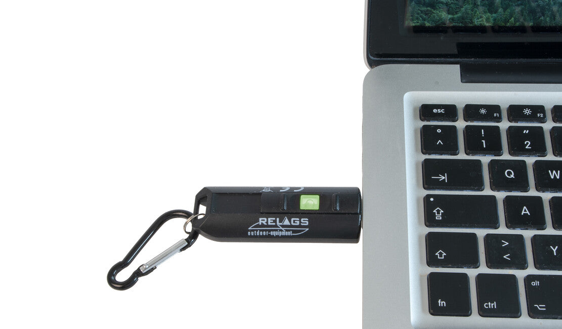 BasicNature USB LED брелок, чорний