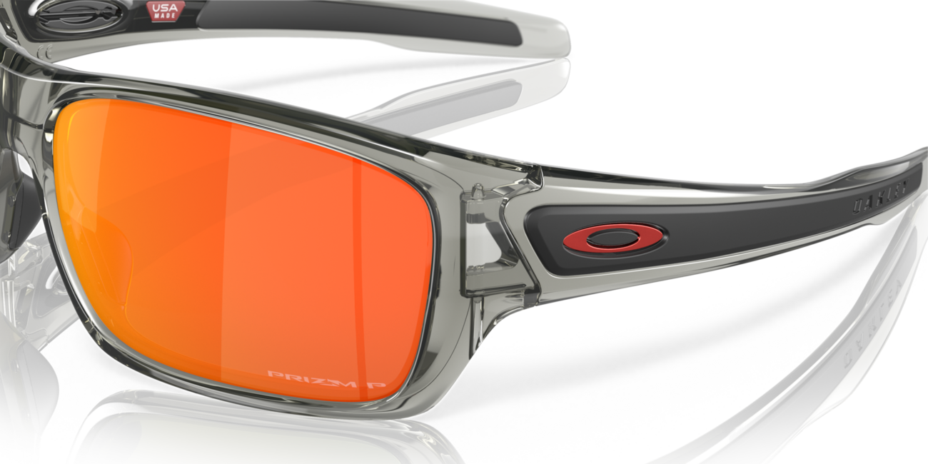 Oakley TURBINE сонячні окуляри з оправою Grey Ink та лінзами Prizm Ruby Polarized, 65