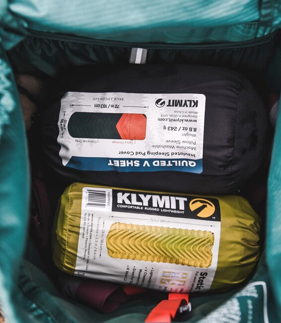 Klymit V Sheet Pad чохол для килимка, помаранчево-сірий