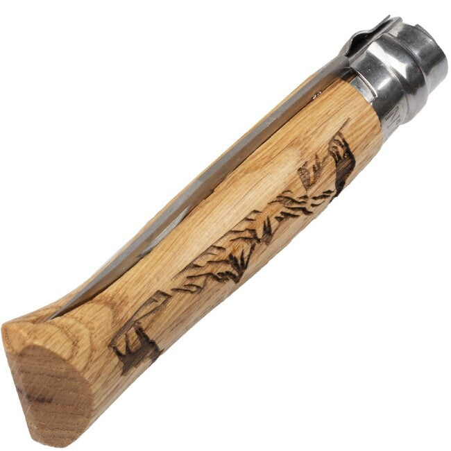 Opinel VRI N°08 Inox складаний ніж із мотивом серни Animalia 2019