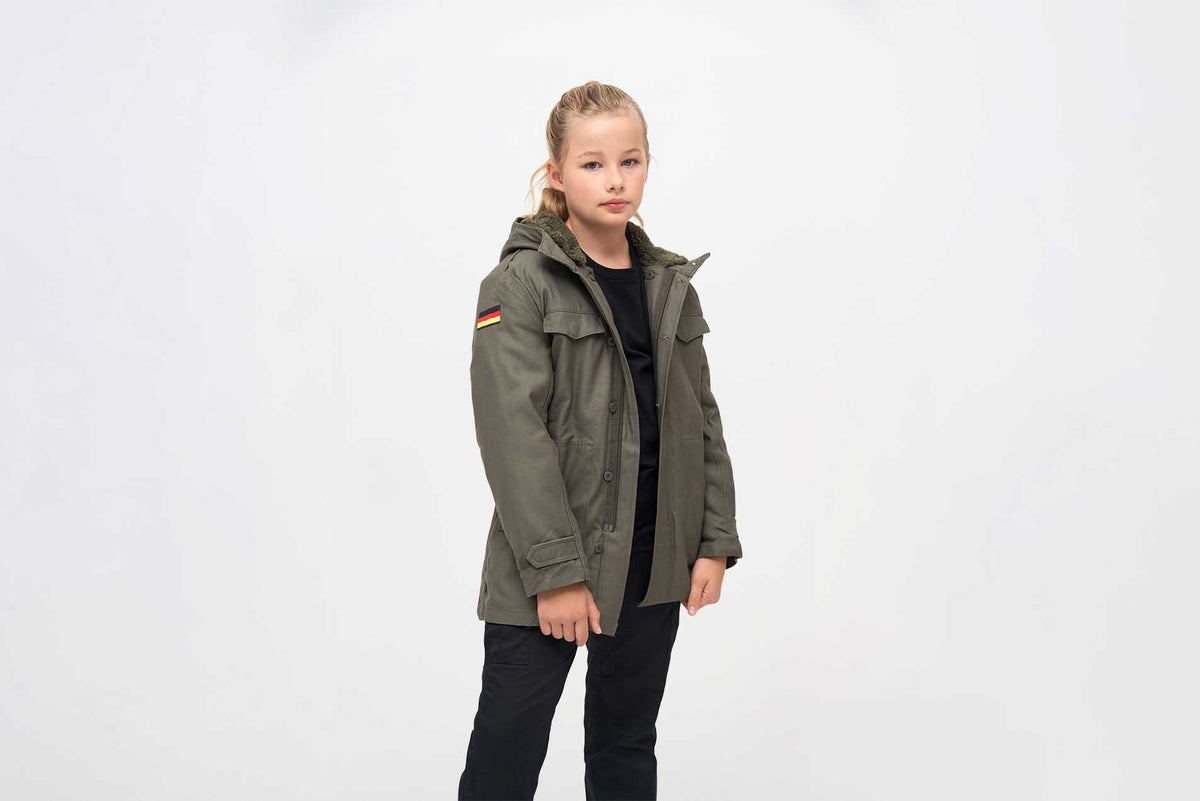 Brandit BW detská parka, olivová