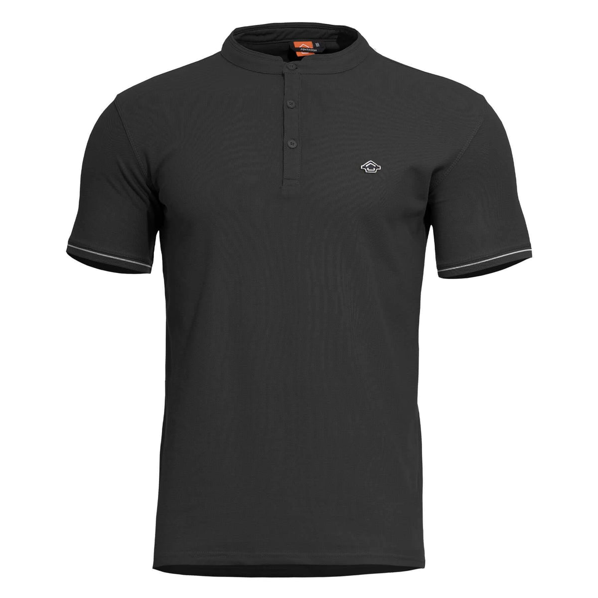 Pentagon Levantes Henley Stripes футболка, чорна