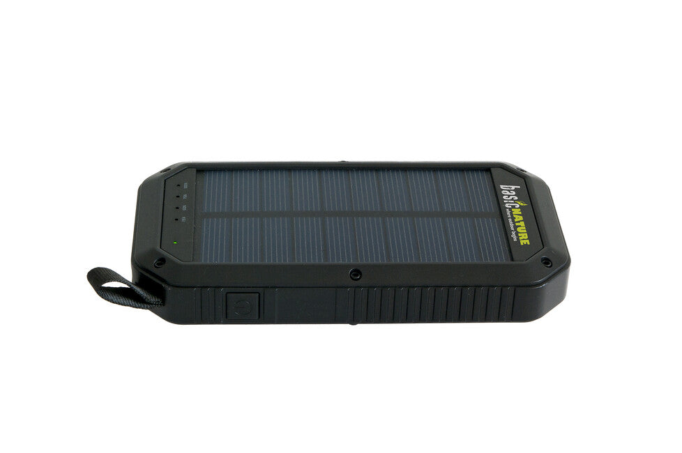 BasicNature повербанк 8000 mAh з сонячною зарядкою та LED ліхтарем, 8000 mAh