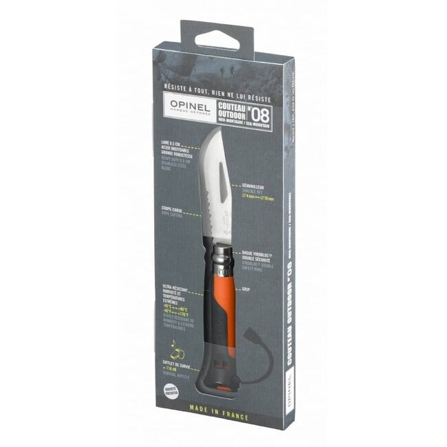 Opinel VRI N°08 складний ніж inox outdoor, помаранчевий