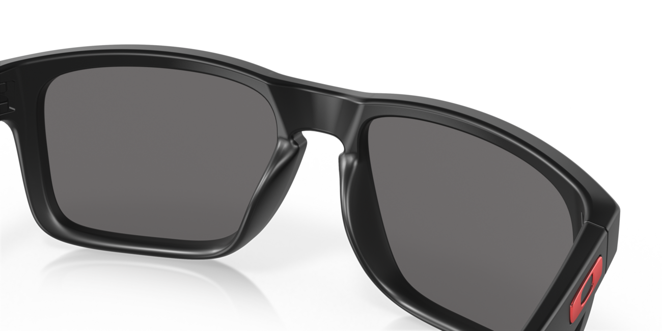 Oakley HOLBROOK сонячні окуляри з матовою чорною оправою та червоними спектральними лінзами Positive Red Iridium, 57