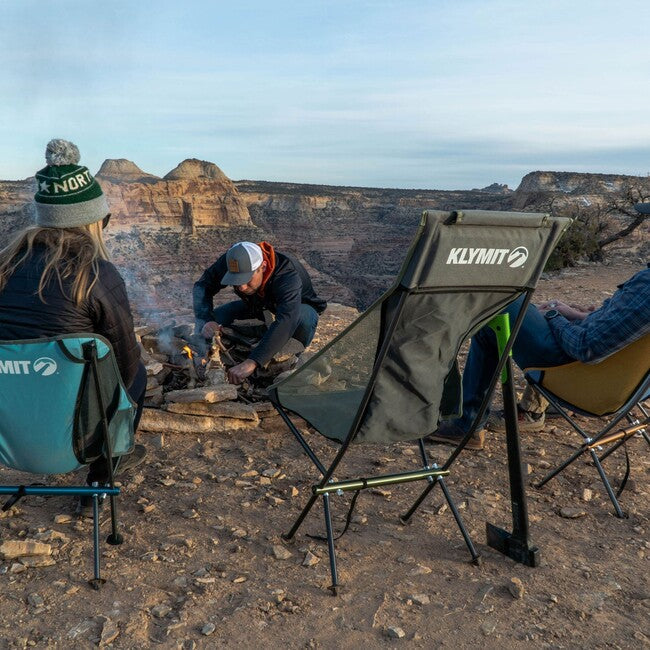 Klymit Ridgeline кемпінгове крісло, сіре