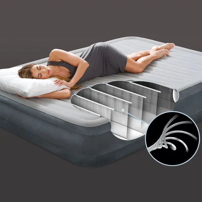 Intex Comfort-plush Elevated надувне ліжко queen