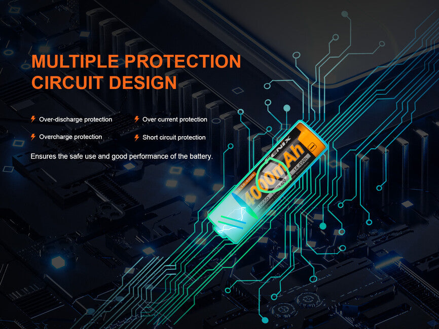 Fenix батарея акумуляторна 18650 4000 mAh (Li-Ion)