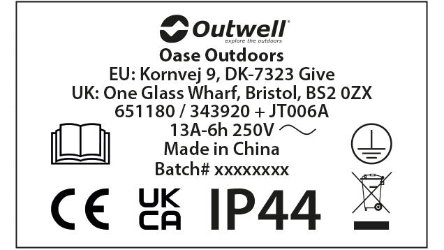 Outwell Opus адаптер конвертувальний 0.3 м - UK