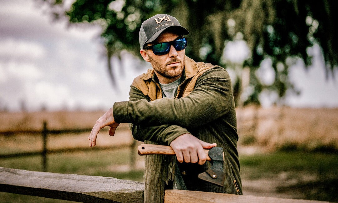 Wiley X Peak сонцезахисні окуляри Captivate Polarized, матовий чорний, синє дзеркало
