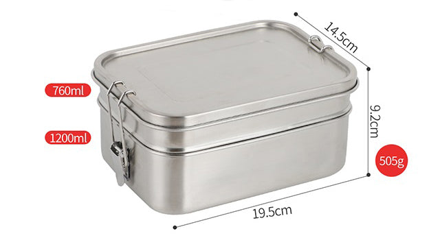 Origin Outdoors Deluxe Double Box термоконтейнер для обіду з нержавіючої сталі, 1,9 л