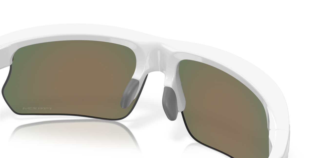 Oakley BISPHAERA сонячні окуляри з оправою polished white та лінзами prizm ruby, 68