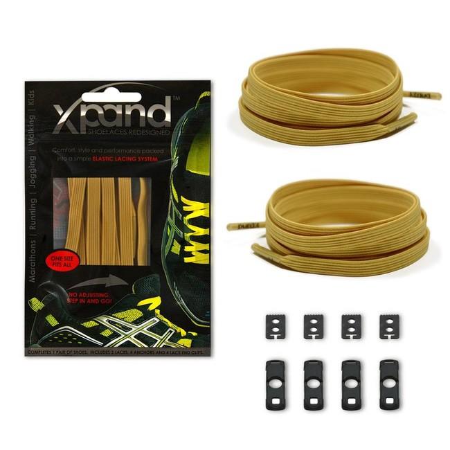 Xpand Elastic еластичні шнурки для взуття, золоті