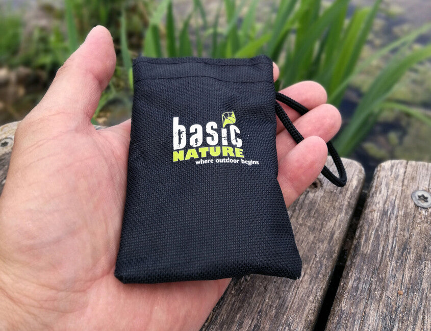 BasicNature MiniTrek розкладний набір приборів з нержавіючої сталі з нейлоновою сумкою