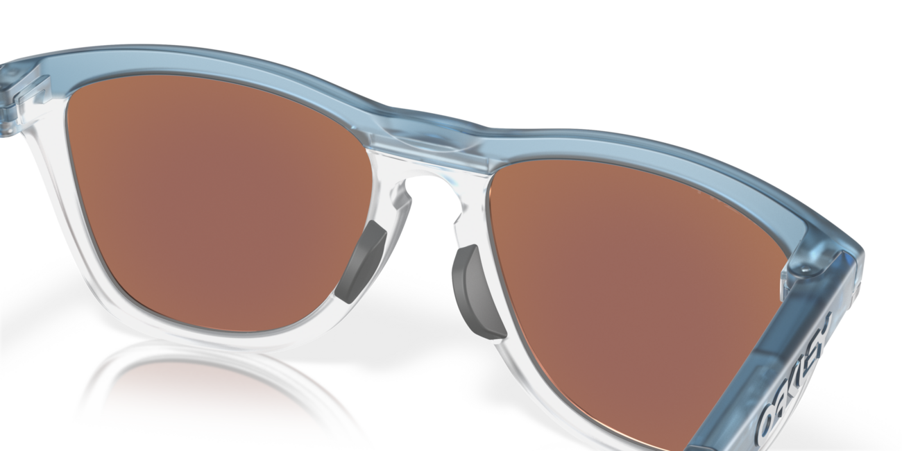 Oakley FROGSKINS RANGE сонцезахисні окуляри з оправою Trans Stonewash/Clear і скельцами Prizm Deep Water Polarized, 55