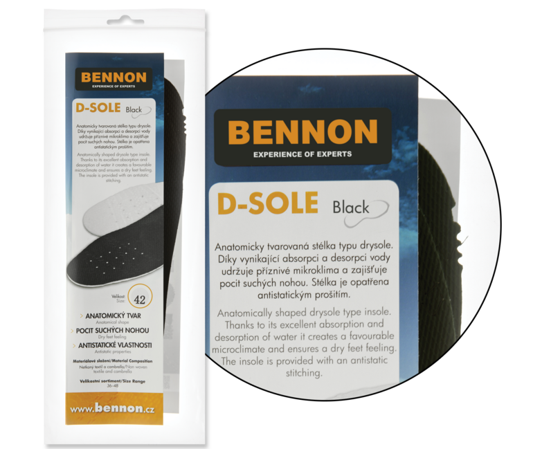 BENNON D-SOLE анатомічні устілки для взуття