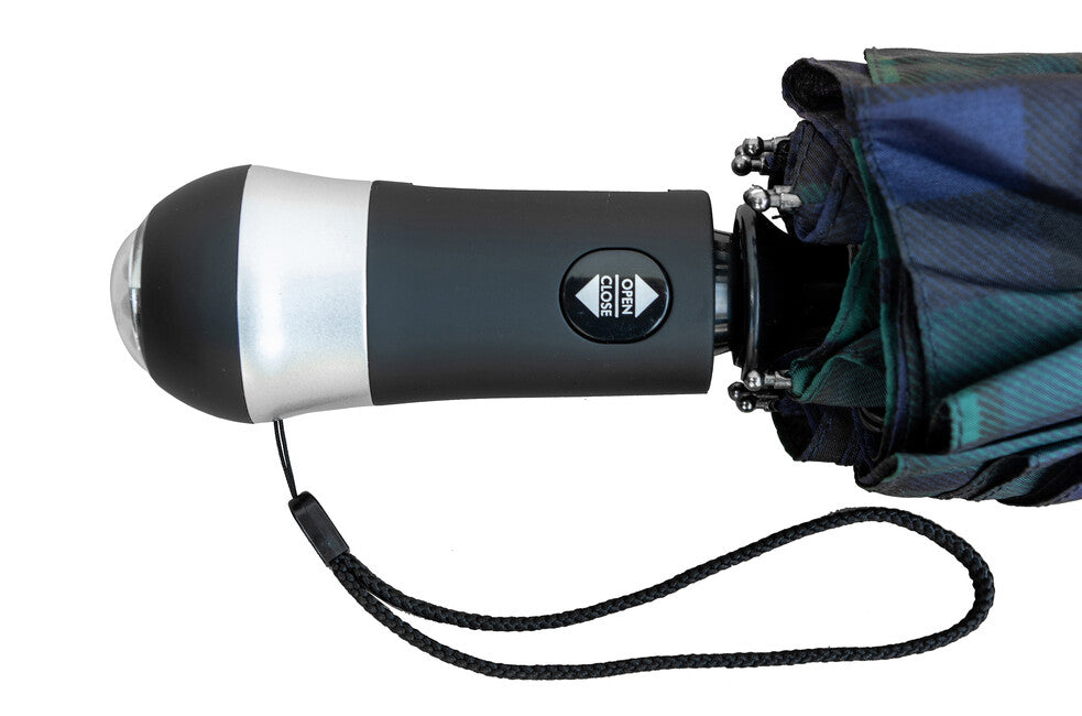 Origin Outdoors LED-Trek компактна парасолька з LED, синьо-зелена