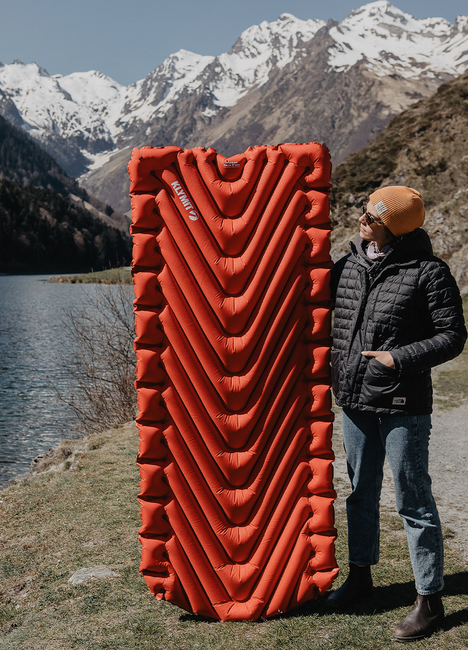 Klymit Static V Luxe ізольована килимок, червоний