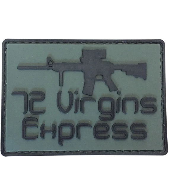 WARAGOD 72 Virgins Express нашивка PVC