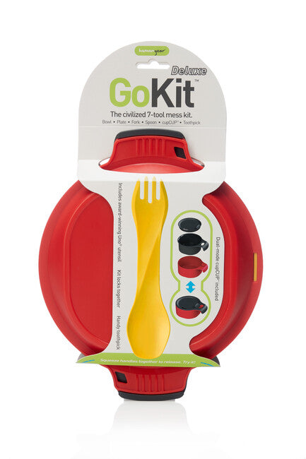 Humangear GoKit Deluxe ланчбокс, вугільно-червоний