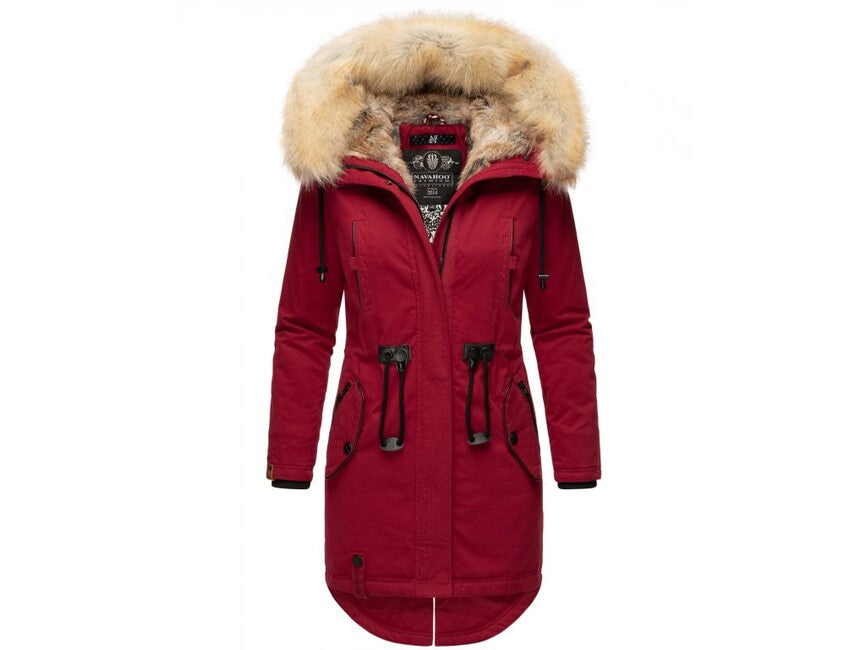 Navahoo Bombii зимова куртка жіноча з хутром, рожева