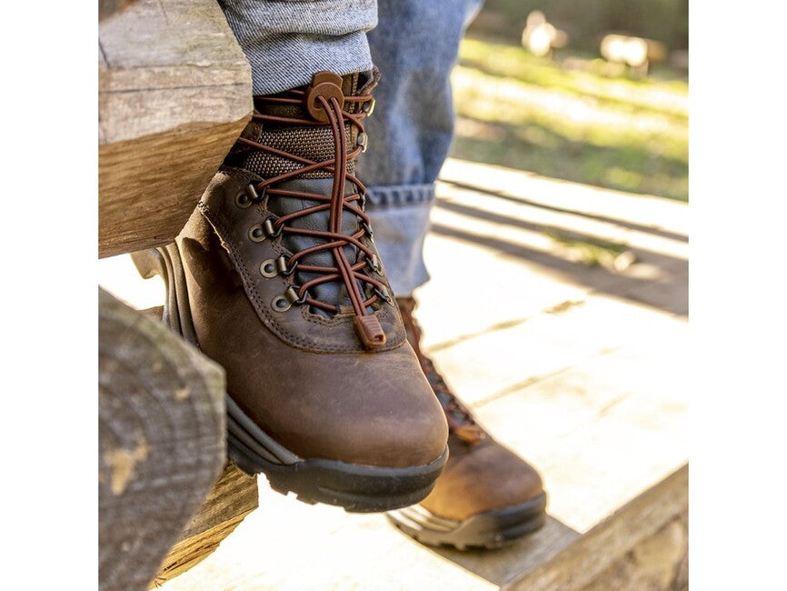 Lock Laces шнурки до трекінгових черевиків, темно-коричневі