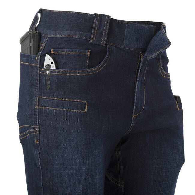 Helikon-Tex GREYMAN тактичні штани Slim Denim Mid, темно-сині