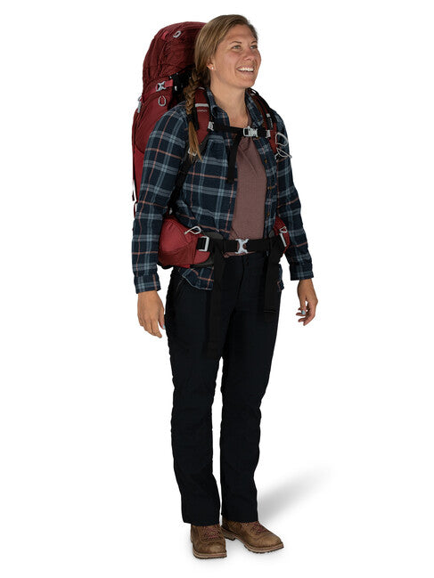 OSPREY Aura AG 65 туристичний рюкзак, berry sorbet червоний