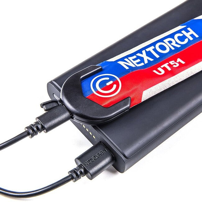 NexTorch® UT51 L мигаюча безпекова стрічка, червоно-синя