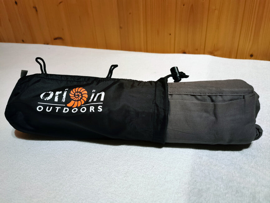Origin Outdoors бавовняна вкладка до спального мішка прямокутна, антрацитова