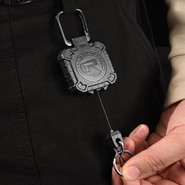 Leguon Keyhex карабін на ключі зі сталевим тросом, оливковий
