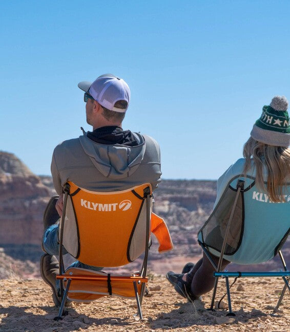 Klymit Ridgeline коротке туристичне крісло, синє