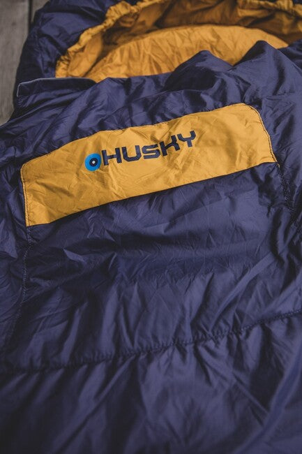 HUSKY Drafy папаровий зимний спальний мішок -20, синій/помаранчевий