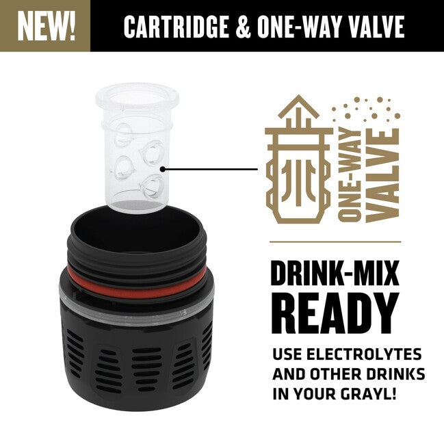 GRAYL UltraPress™ Purifier фільтруюча пляшка титан, чорна