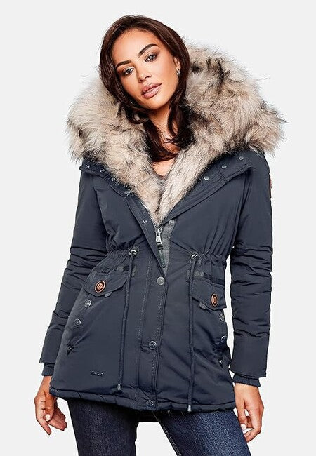 Navahoo softshell куртка зимова жіноча s з капюшоном, синя
