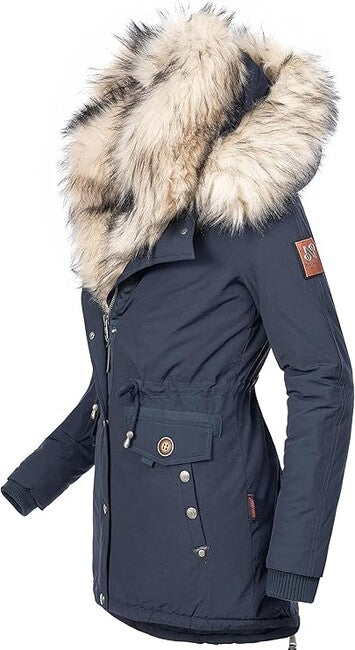 Navahoo softshell куртка зимова жіноча s з капюшоном, синя