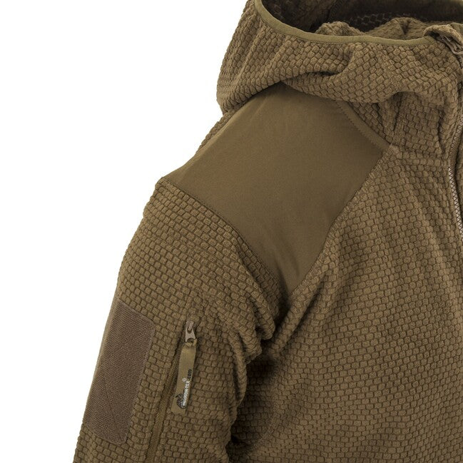 Helikon-Tex ALPHA HOODIE толстовка з капюшоном Grid Fleece, темно-сірий