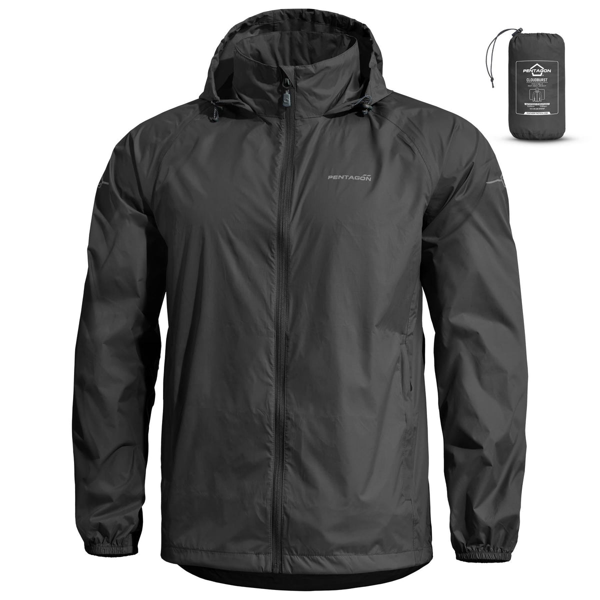 Pentagon Cloudburst Packable куртка чоловіча, чорна