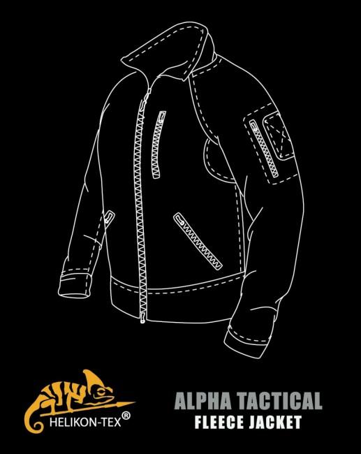 Helikon-Tex Alpha Tactical флісова куртка, оливкова