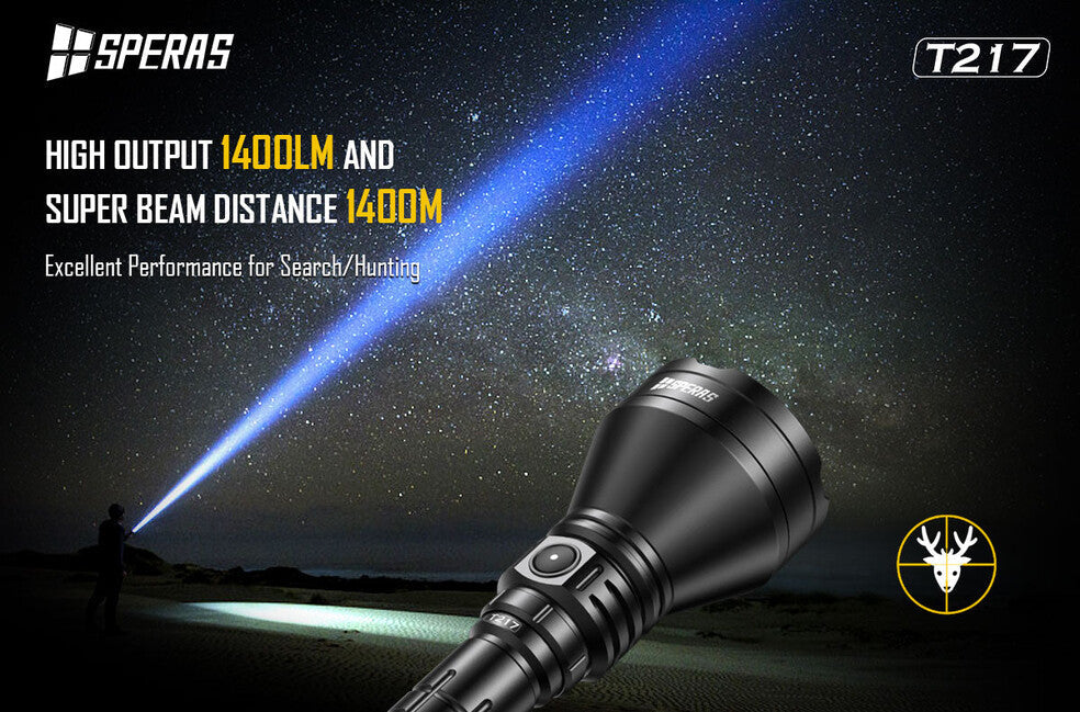 Speras T217 мисливський ліхтар 1400LM 1400M