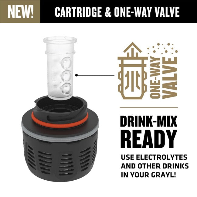 GRAYL GeoPress Purifier фільтрувальна пляшка, оливково-коричнева