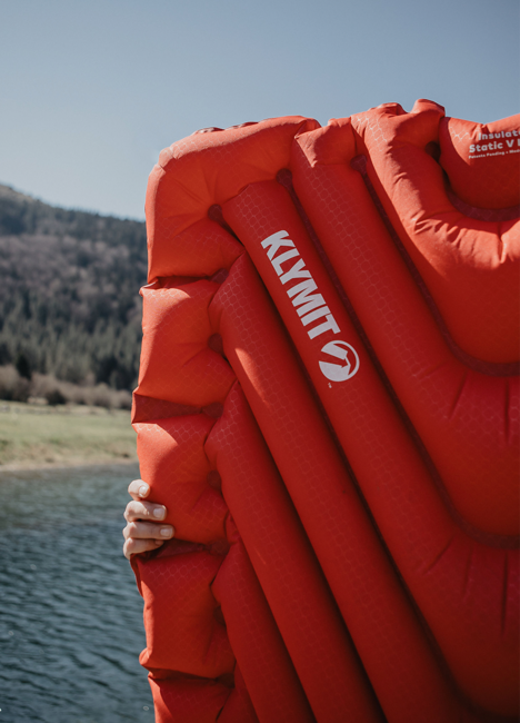 Klymit Static V Luxe ізольована килимок, червоний