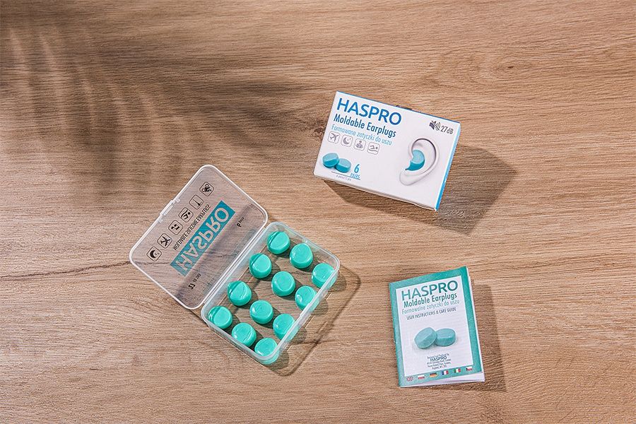 HASPRO силіконові беруші 6P, білі