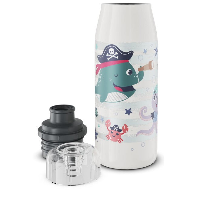 ALFI isoBottle Kids дитяча пляшка для пиття з нержавіючої сталі, пірат, 0,35 л