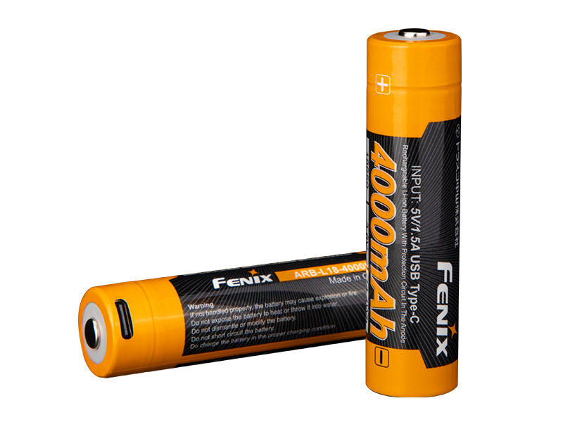 Fenix 18650 перезаряджана USB-C батарея 4000 mAh (Li-Ion)