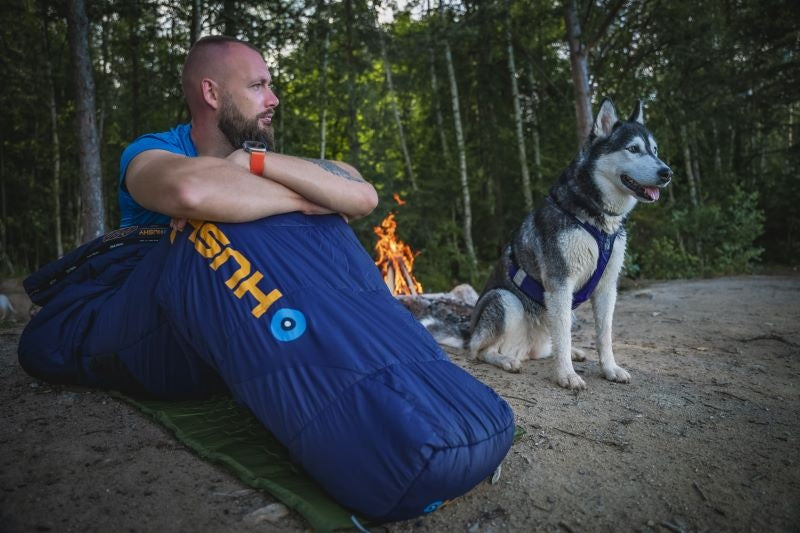 HUSKY Enjoy Long спальний мішок, темно-синьо-помаранчевий